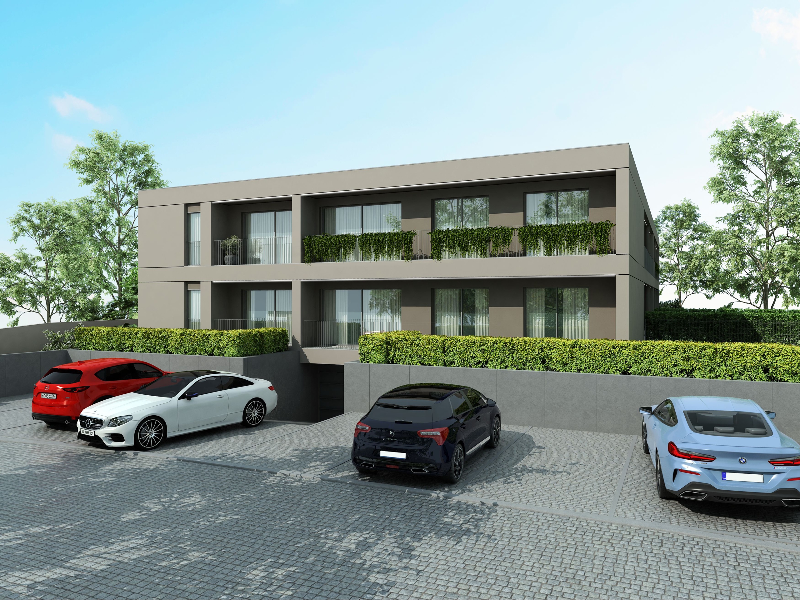 Apartamentos T2 em construção em Manhente com lugar de garagem